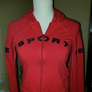 Bebe hoodie sz S  red/black